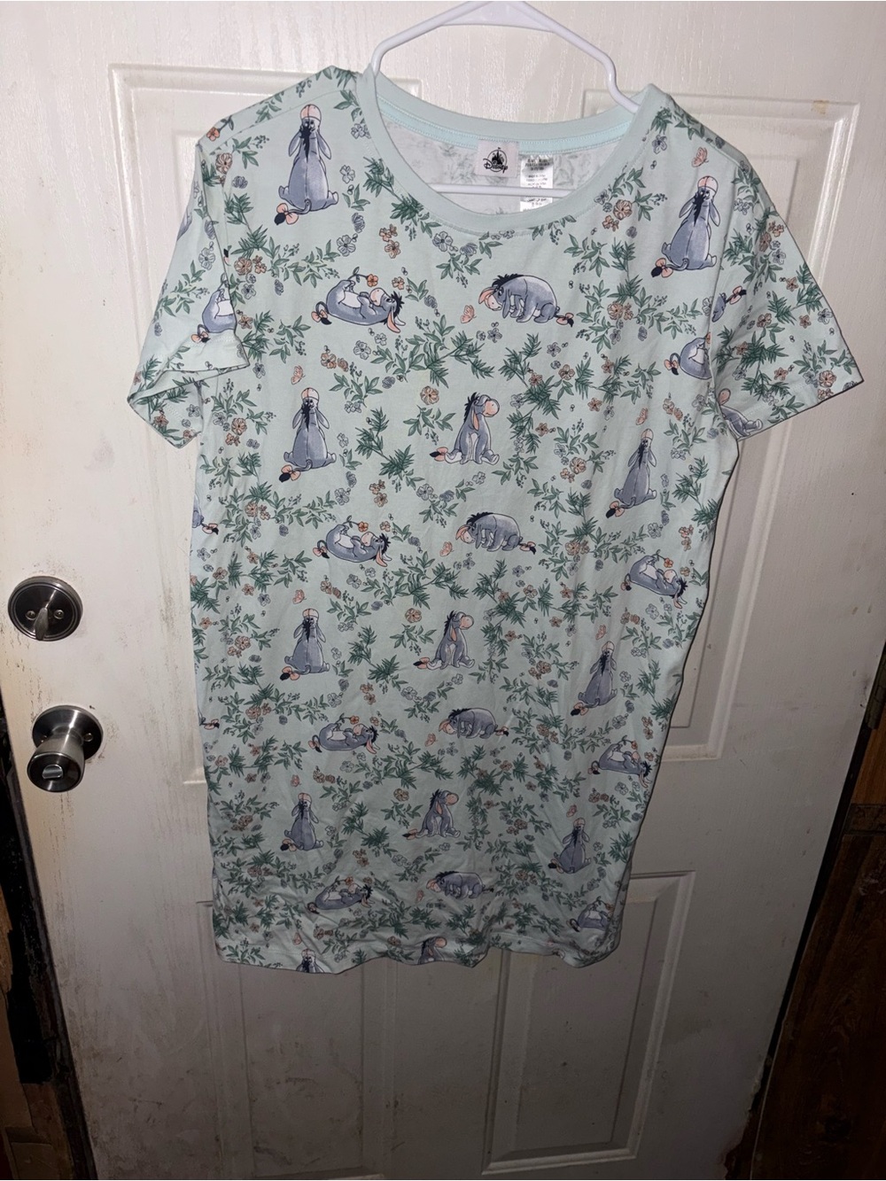 Girls' Light Mint Eeyore Print Nightdress